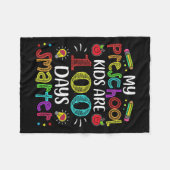 Couverture Polaire Enseignant Préscolaire 100 Jours Smarter 100E Jour (Devant (Horizontal))