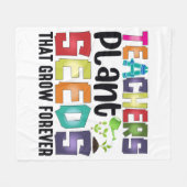 Couverture Polaire Enseignants Graines Plantes Qui Croissent Pour Tou (Devant (Horizontal))