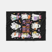 Couverture Polaire Enseigner Mes Boos Enseignant Cute Ghost Enseignan (Devant (Horizontal))