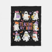 Couverture Polaire Enseigner Mes Boos Enseignant Cute Ghost Enseignan (Devant)