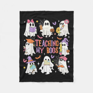 Couverture Polaire Enseigner Mes Boos Enseignant Cute Ghost Enseignan