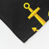 Couverture Polaire Ensemble d'Ancres en bateau doré (Coin)