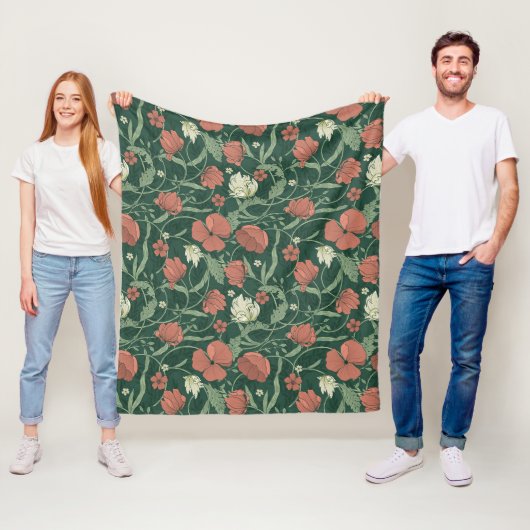Couverture Polaire Ensemble de serviettes de bain Morris Garden Green (En situation)