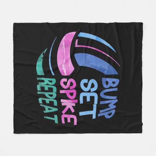 Couverture Polaire Ensemble de volleyball de volleyball Spike répétit (Devant (Horizontal))