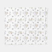 Couverture Polaire Ensembles de noms personnalisés (Devant (Horizontal))