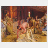 Couverture Polaire Entendre les béliers Tom Roberts 1890 Art australi (Devant (Horizontal))