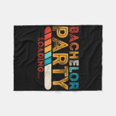 Couverture Polaire Enterrement de vie de garçon de mariage de marié d (Devant (Horizontal))