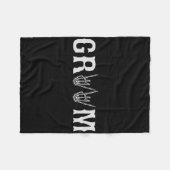 Couverture Polaire Enterrement de vie de garçon Halloween mariage du  (Devant (Horizontal))