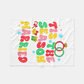 Couverture Polaire Enterrement de vie de jeune fille de la mariée à m (Devant (Horizontal))