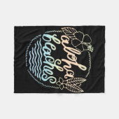 Couverture Polaire Enterrement de vie de jeune fille - Plages Aloha  (Devant (Horizontal))