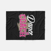 Couverture Polaire Entraîneur de danse Leopard Funny Danser Entraîneu (Devant (Horizontal))