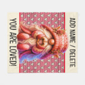 Couverture Polaire Enveloppé dans Love Fleece Blanket (Devant (Horizontal))