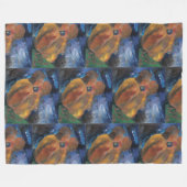 Couverture Polaire Enveloppez-vous dans un baiser (Devant (Horizontal))