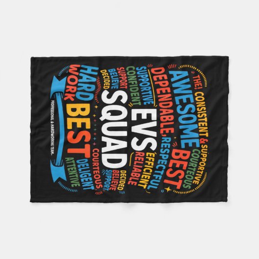 Couverture Polaire Environmental Services Squad Week Appreciation Fun (Devant (Horizontal))