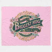 Couverture Polaire Envoi de maman le plus grand câlin de moi à toi (Devant (Horizontal))