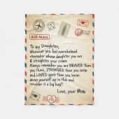 Couverture Polaire Envoyer un courrier à ma fille  (Devant)