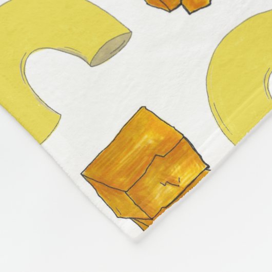Couverture Polaire Éparcelle alimentaire Coude Macaroni Cheddar Mac & (Coin)