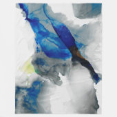 Couverture Polaire Éphémère - bleu et gris (Devant)
