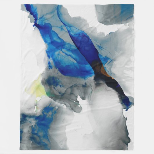 Couverture Polaire Éphémère - bleu et gris (Devant)