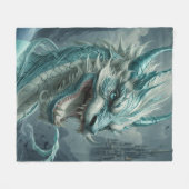 Couverture Polaire Epic Blue Storm Dragon (Devant (Horizontal))