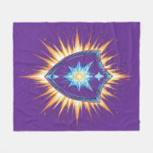 Couverture Polaire Epic Fantasy Shield with Radiant Energy Burst – Ma (Devant (Horizontal))