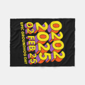 Couverture Polaire Epic Groundhog Day February 2 2025 Men Women Retro (Devant (Horizontal))