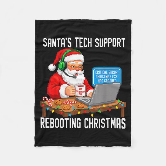 Couverture Polaire Epic Rebooting Support Tech Santa's (Devant)
