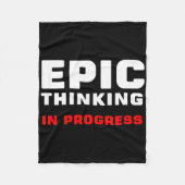 Couverture Polaire Epic Thinking In Progress Big Ideas Introvert Game (Devant)