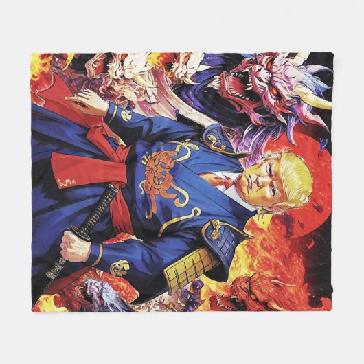 Couverture Polaire Epic Trump Samurai Anime (Devant (Horizontal))