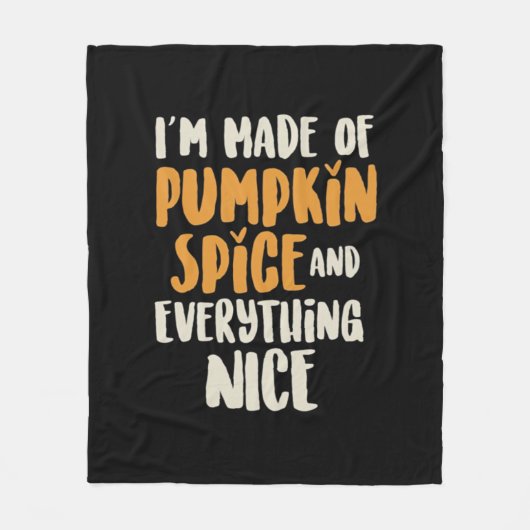 Couverture Polaire Épice citrouille Et Tout Joli Sloth (Devant)