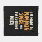 Couverture Polaire Épice citrouille Et Tout Joli Sloth (Devant (Horizontal))