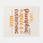 Couverture Polaire Épice citrouille & Tout Nice (Devant (Horizontal))