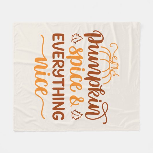 Couverture Polaire Épice citrouille & Tout Nice (Devant (Horizontal))