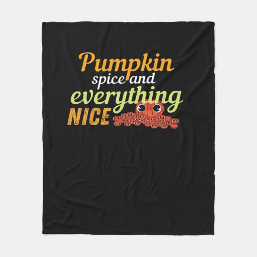 Couverture Polaire Épice citrouille & Tout Nice Halloween Basic De (Devant)