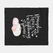 Couverture Polaire Épice citrouille Tout Sloth Halloween (Devant (Horizontal))