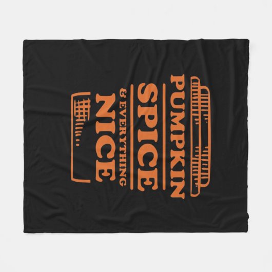 Couverture Polaire Épices citrouilles Et Tout Nice, Automne Automne A (Devant (Horizontal))