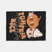 Couverture Polaire Épices citrouilles Et Tout Nice Automne Saison Fem (Devant (Horizontal))