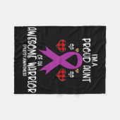 Couverture Polaire Epilepsie Conscience Je suis fière Tante De Magnif (Devant (Horizontal))