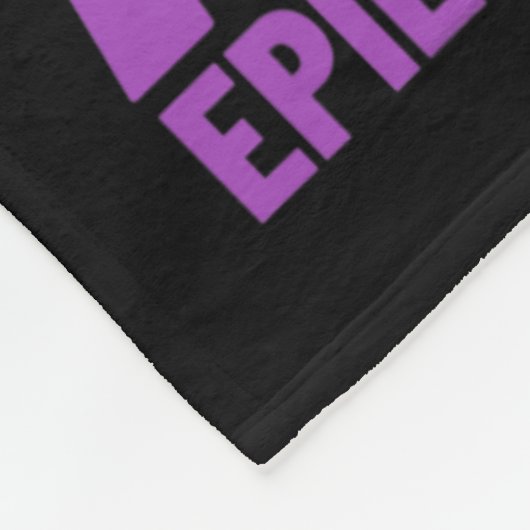 Couverture Polaire Epilepsie Ruban Mon Héros Est Maintenant Mon Ange  (Coin)