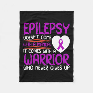 Couverture Polaire Epilepsie Un Guerrier Qui Ne Donne Jamais De Ribbo