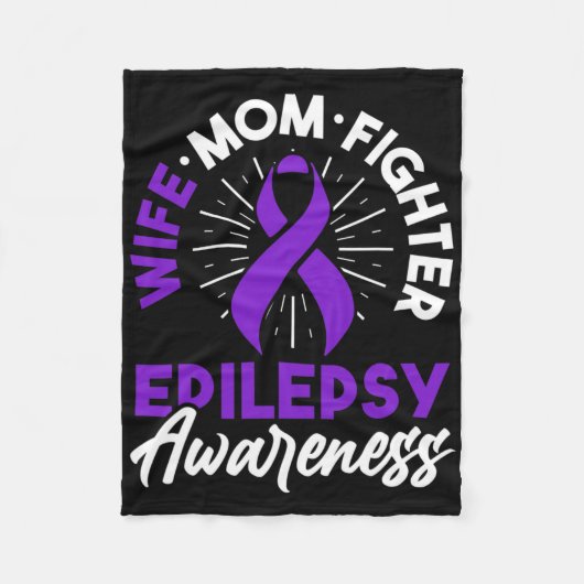Couverture Polaire Epilepsy Awareness Disease Fun Epileptic Warrior S (Devant)
