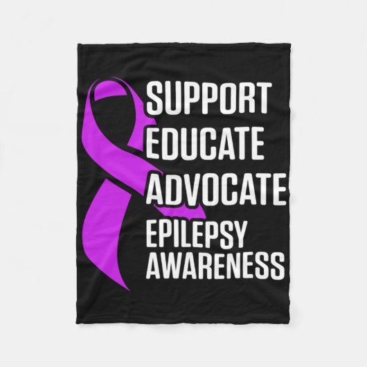 Couverture Polaire Epilepsy Awareness Educate Epileptic Warrior Survi (Devant)