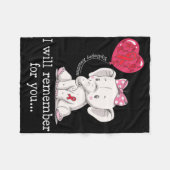 Couverture Polaire Epilepsy Awareness Elephant  (Devant (Horizontal))