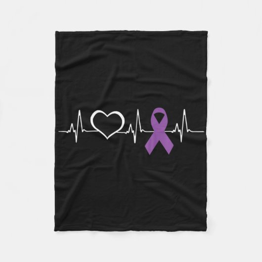 Couverture Polaire Epilepsy Awareness Epilepsy Awareness Heart  (Devant)