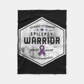 Couverture Polaire Epilepsy Awareness Epilepsy Warrior Since 2007  (Devant)