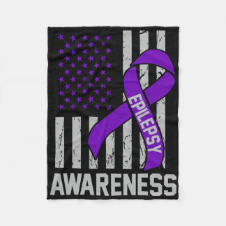 Couverture Polaire Epilepsy Awareness Epileptic Warrior Survivor 19 