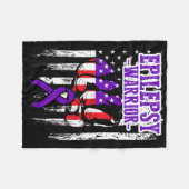 Couverture Polaire Epilepsy Awareness Epileptic Warrior Survivor 22  (Devant (Horizontal))