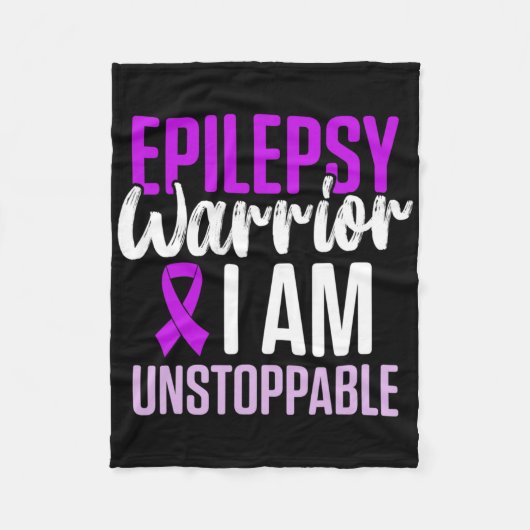 Couverture Polaire Epilepsy Awareness Epileptic Warrior Survivor 23 (Devant)