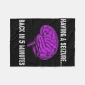 Couverture Polaire Epilepsy Awareness Having Seizure Epileptic Warrio (Devant (Horizontal))