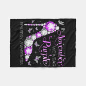 Couverture Polaire Epilepsy Awareness In November We Wear Purple Butt (Devant (Horizontal))